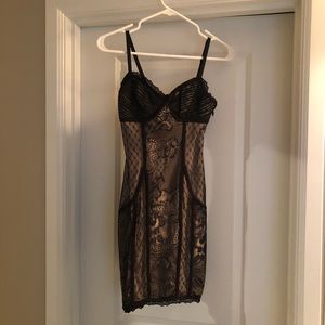 Bebe black lace dress